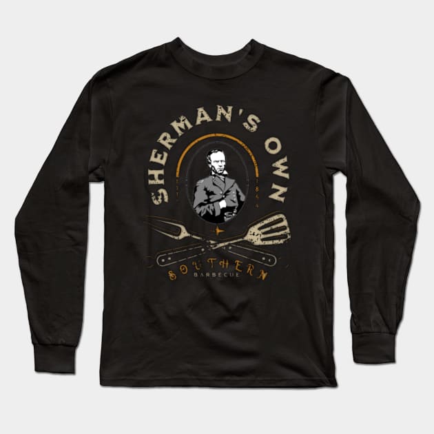 Sherman's Own Southern BBQ Long Sleeve T-Shirt by Gaming Galaxy Shirts 